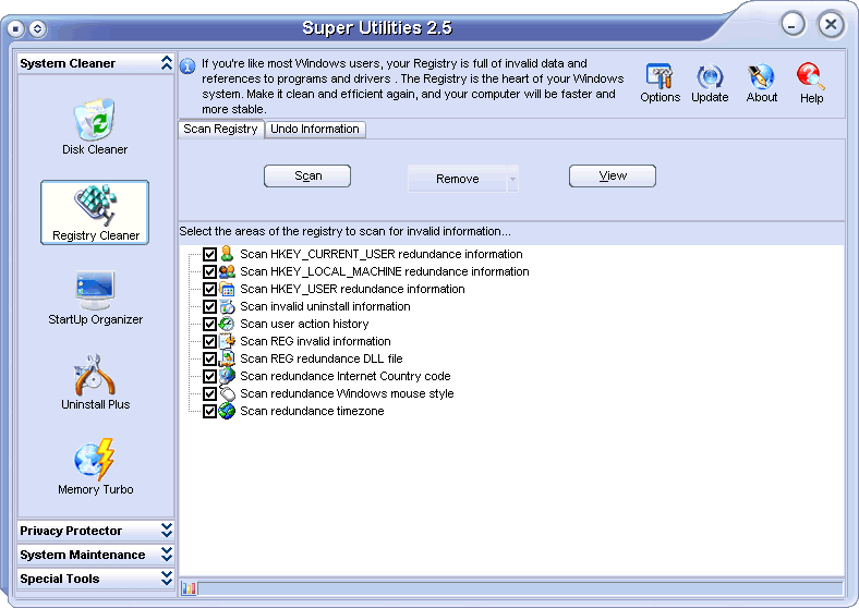 Super Utilities Standard Screenshot